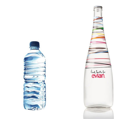 En 2009 Paul Smith diseña una botella de agua para Evian